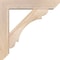Ekena Millwork Olympic Slat Smooth Bracket w/ Offset Brace, Douglas Fir, 5 1/2"W x 24"D x 24"H BKT0604X24X24OLY06SDF - alternate 2